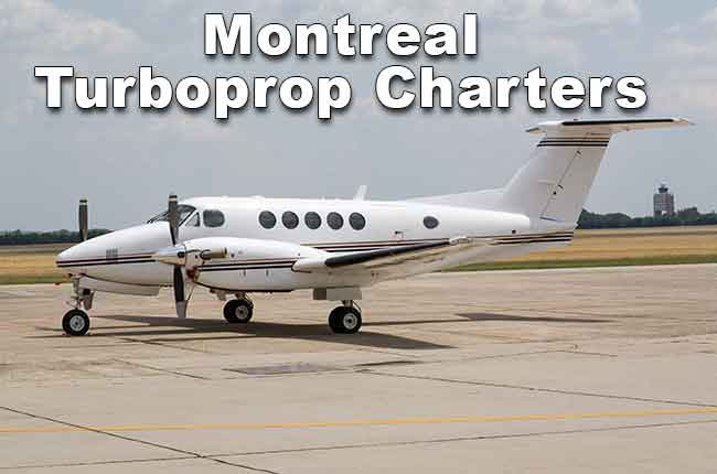 Kitchener to Montreal turboprop charter flights